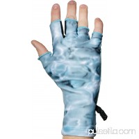 Aqua Design Fly Fishing Fingerless Finger Guard Stripping Sun Protection Gloves   